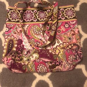 Vera Bradley Tote in Very Berry Paisley